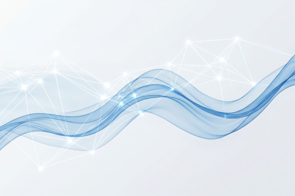 Abstrakte Darstellung mentaler Klarheit und neuronaler Vernetzung für Fokus und Balance.